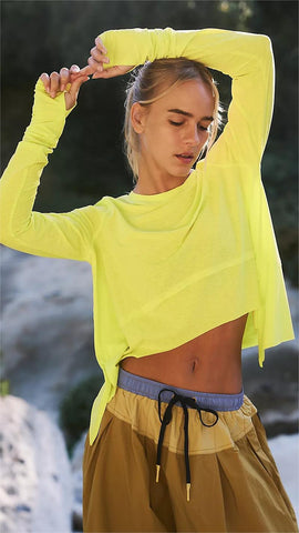 Lime Yellow Knit Top