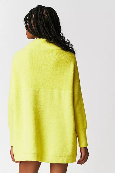 Lime Yellow Knit Tunic Sweater