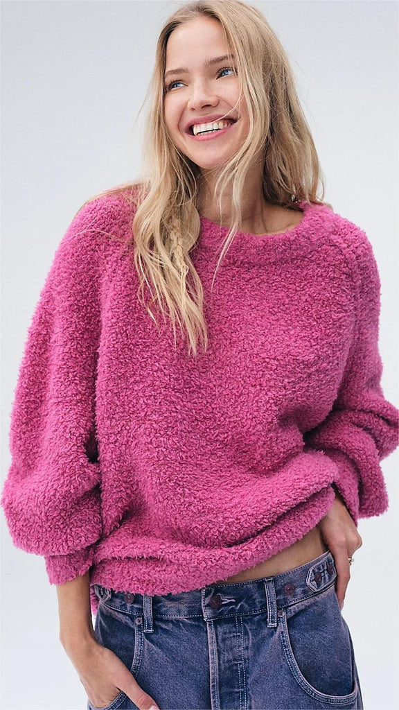 Fuchsia Knit Tunic Sweater