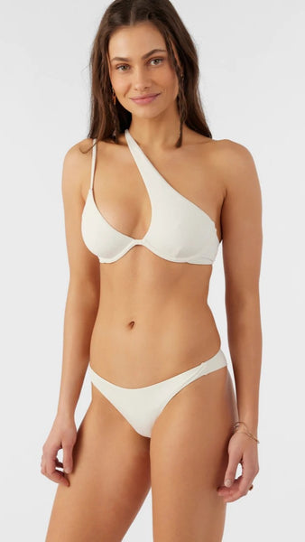 White One Shoulder Bikini Top
