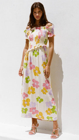 Daisy Floral Midi Dress